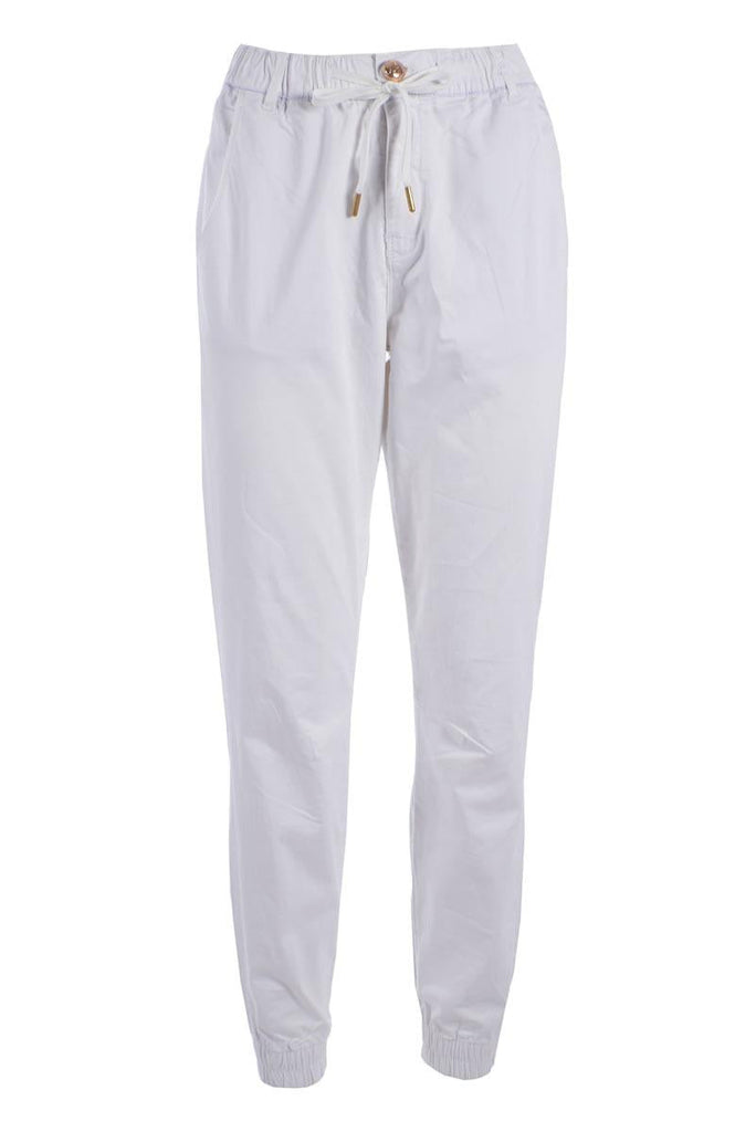 YES ZEE PANTALONE DONNA COULISSE CON ELASTICO FONDO