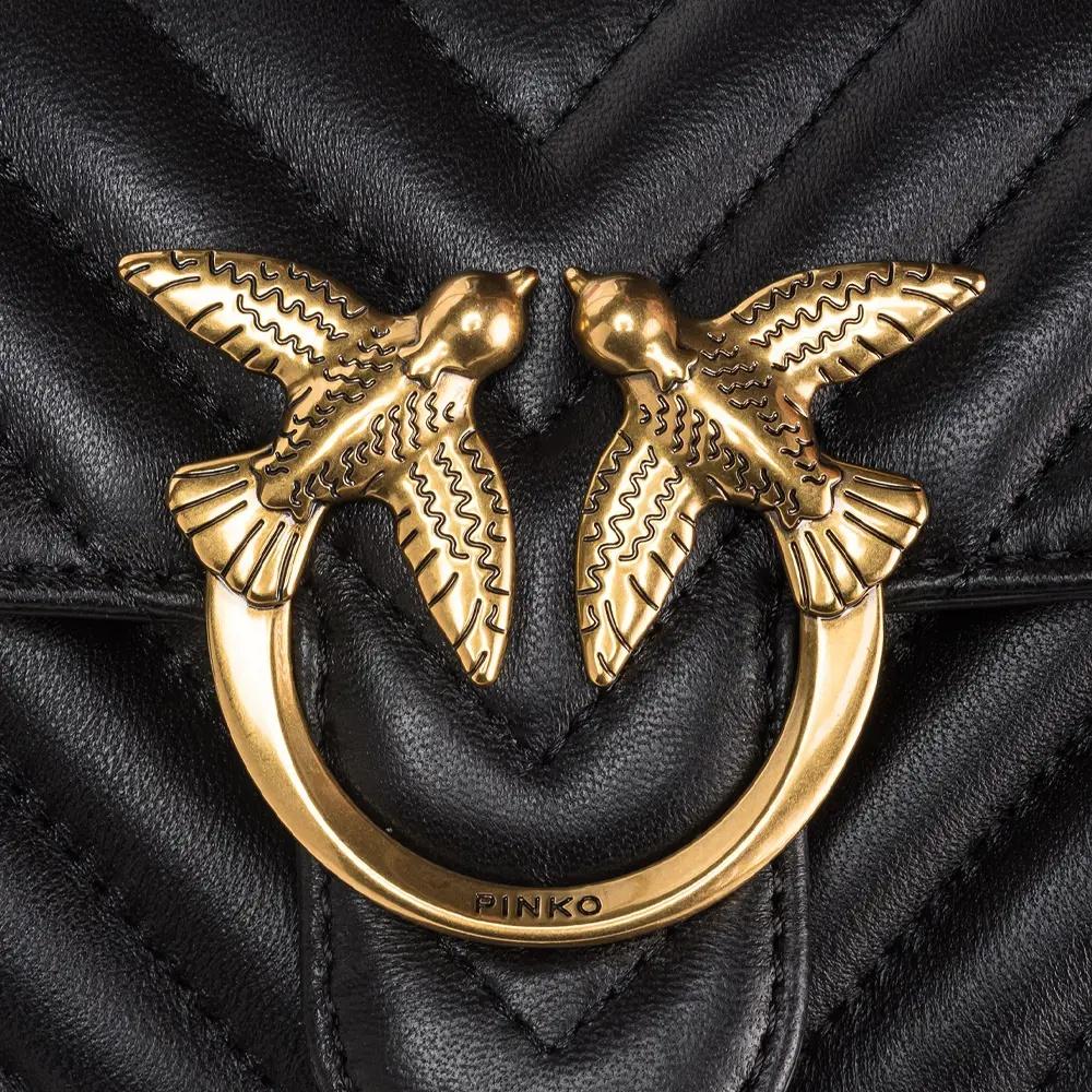 PINKO LOVE ONE WALLET C  SHEEP NAPPA CHEVRON