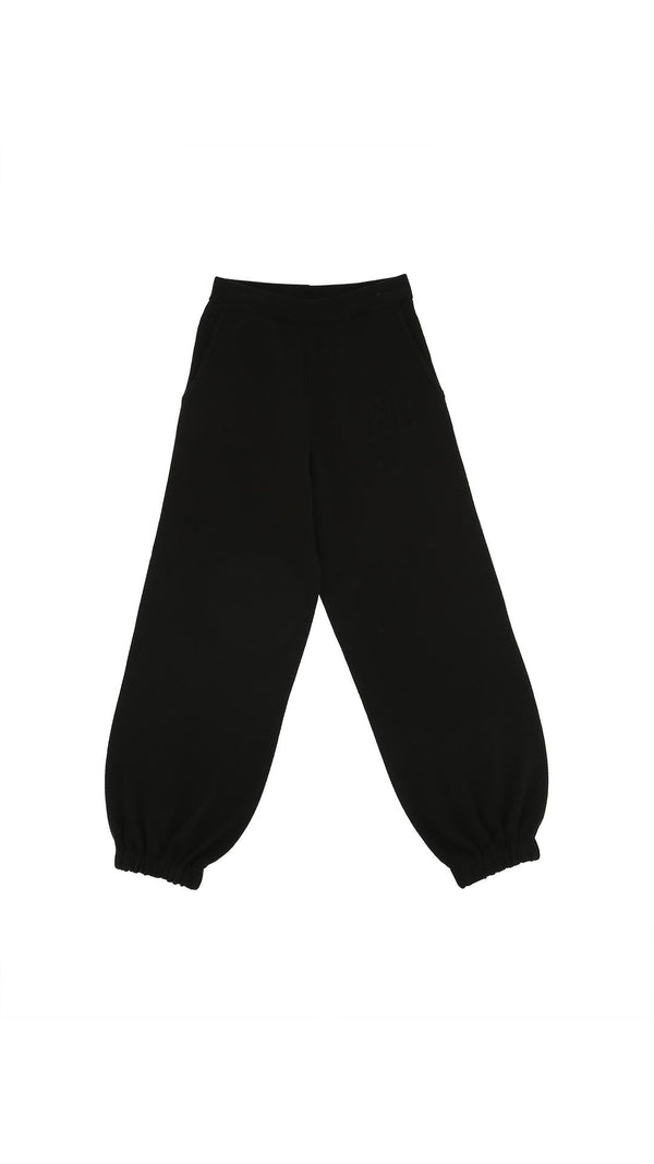 PINKO PANTALONE TRICOT CON LOGO EMBOSSED
