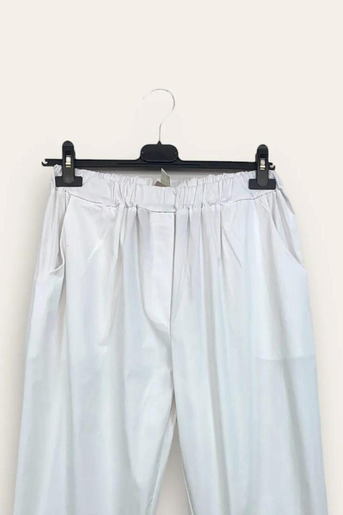 LOVEme Pantalone a sigaretta con elastico in vita