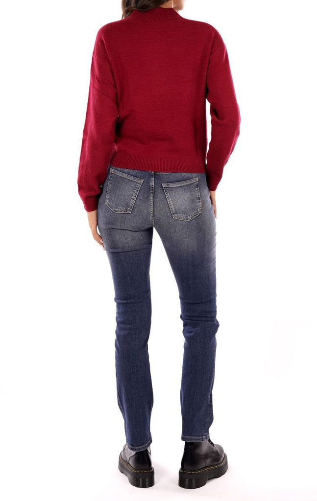 YES ZEE MAGLIA DONNA LUPETTO CROPPED