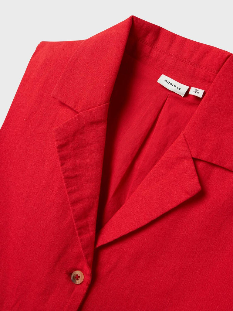 NAME.IT NKFFALINNEN SHORT WAISTCOAT