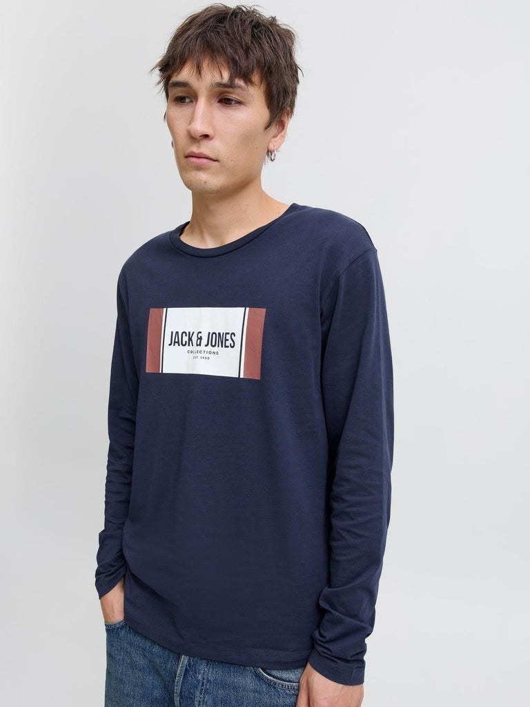 JACK AND JONES JJHAYATO TEE LS CREW NECK BTS