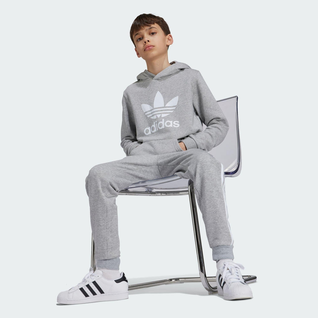 ADIDAS ORIGINALS TREFOIL HOODIE      MGREYH