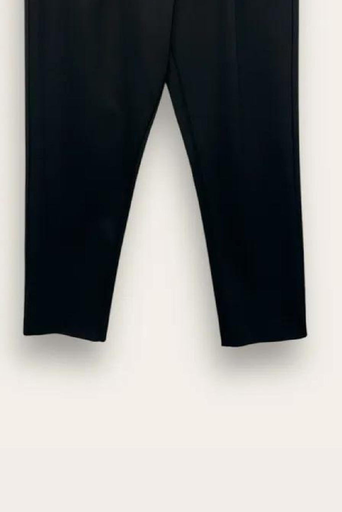 LOVEme Pantalone a sigaretta punto milano, pieghe in vita