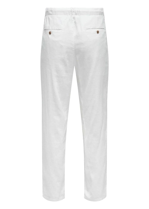 ONLY&SONS ONSLEO CROP LINEN MIX 0048 PANT