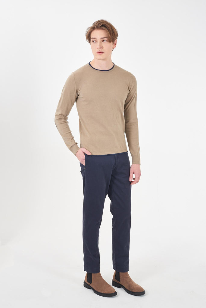 YES ZEE MAGLIA UOMO GIROCOLLO, TOPPE GOMITO