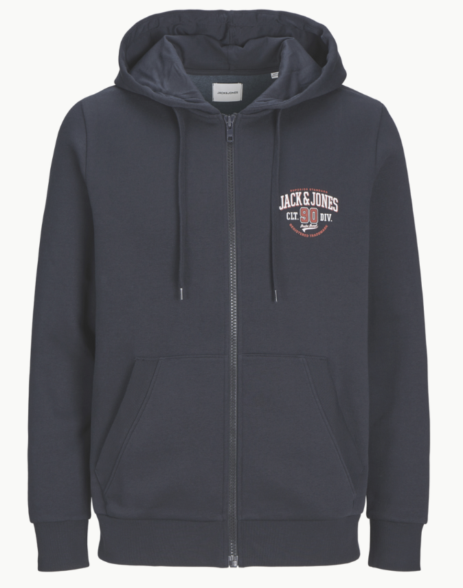 JACK AND JONES JJLOGO SWEAT ZIP HOOD 2 COL