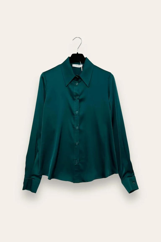 LOVEme Camicia sciancrata in raso