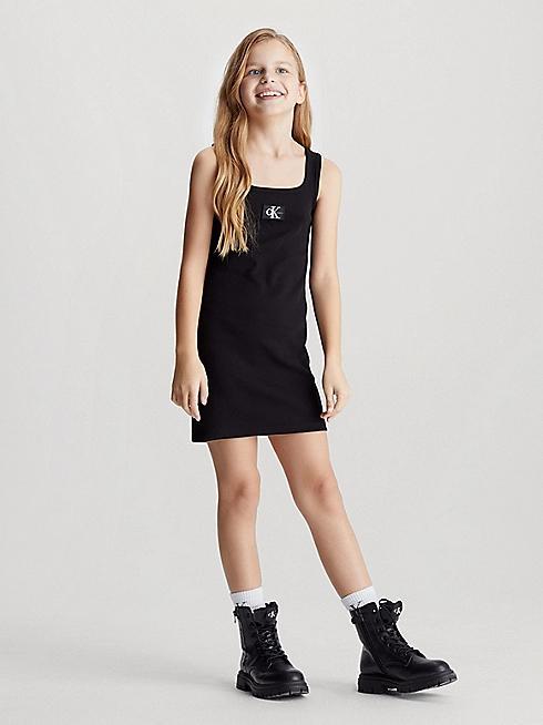 CALVIN KLEIN JEANS RIB BADGE SQUARE NECK TANK DRE
