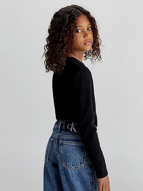 CALVIN KLEIN JEANS CK LOGO LS T-SHIRT
