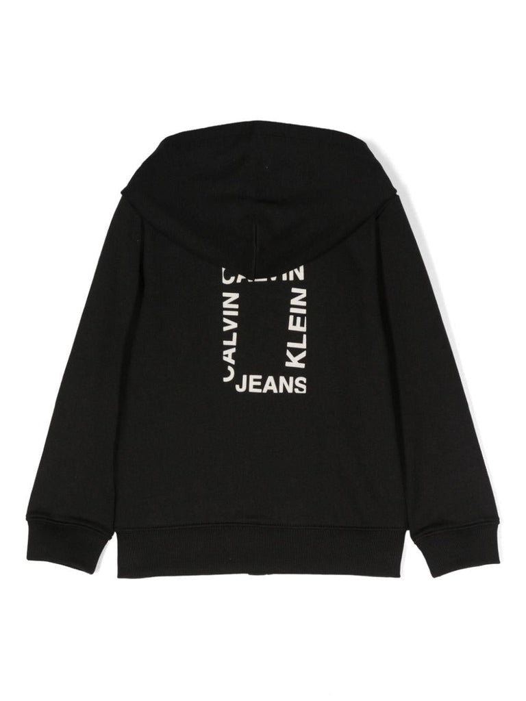 CALVIN KLEIN JEANS MINI HERO FLOCK ZIP-THROUGH