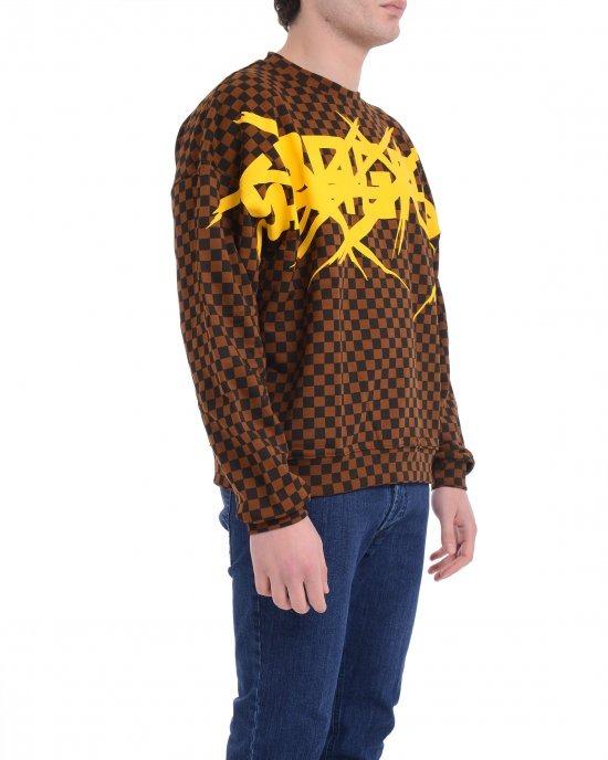 SPRAYGROUND CHECKERED COLOR SCRATCHCREWNECK