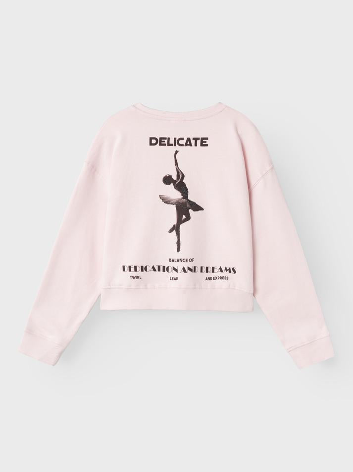 NAME.IT NKFLALULLE LS SHORT BOXY SWEAT UNB BOX