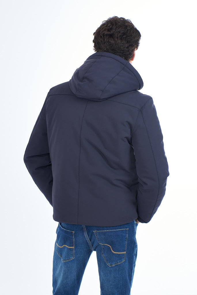 YES ZEE GIUBBINO UOMO CON CAPPUCCIO, INTERNO TRAPUNTATO