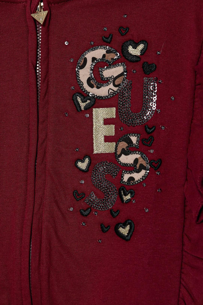 GUESS LS ACTIVE TOP W/ZIP