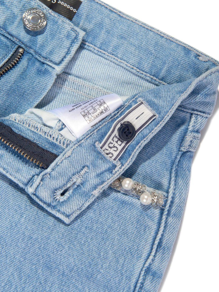 GUESS DENIM SHORTS WITH BEADS