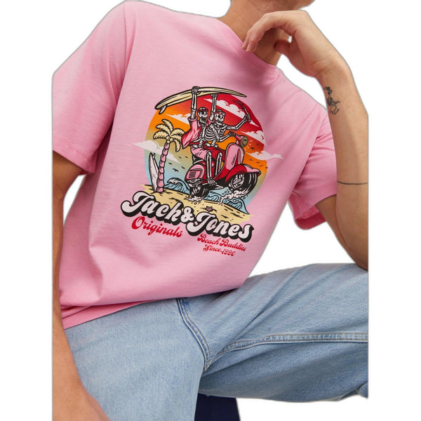 JACK AND JONES JORBEACHBONE TEE SS CREW NECK LN