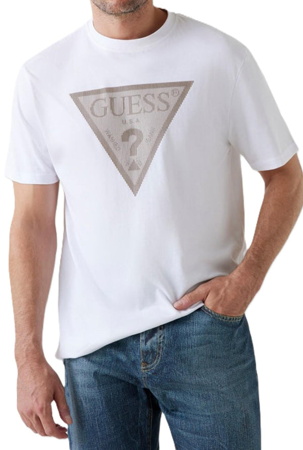 GUESS CN SS TRIANGLE LOGO TEE