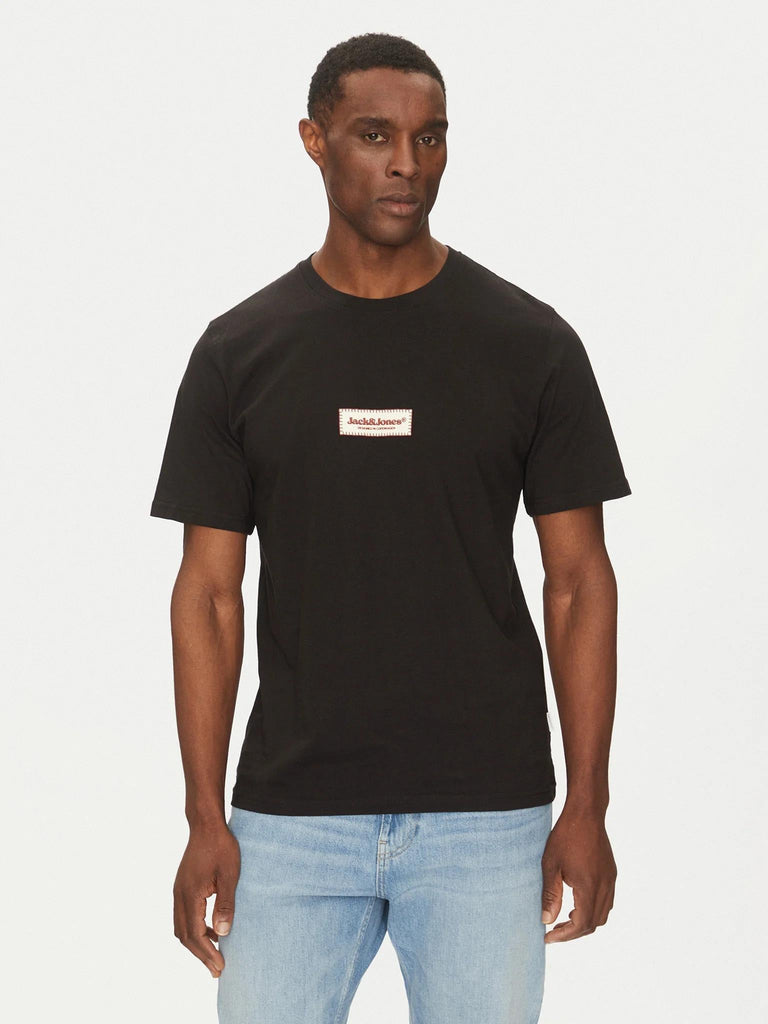 JACK AND JONES JORSPLIT FAKESTITCH BRANDING TEE SS C LN