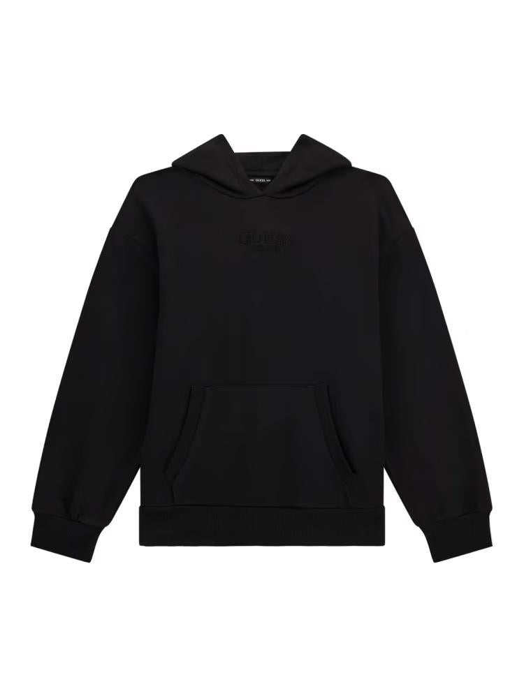 GUESS OVERSIZE HOODED LS ACTIVE TOP