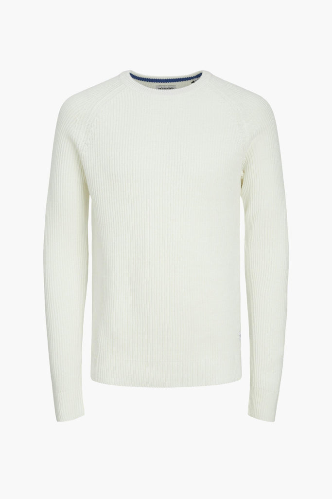 JACK AND JONES JJPANNEL KNIT CREW NECK AW24