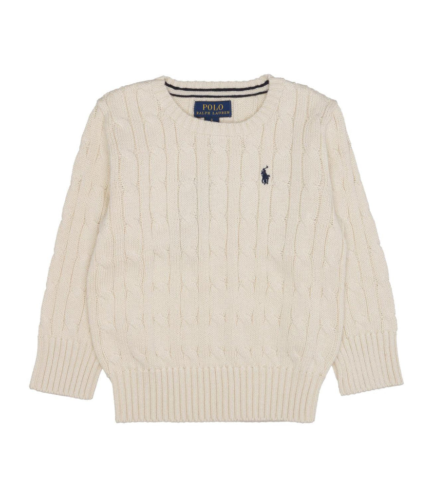 RALPH LAUREN LS CABLE CN-TOPS-SWEATER