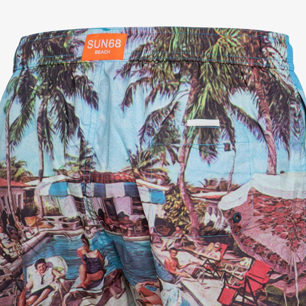 SUN68 SWIM PANT LANDSCAPE