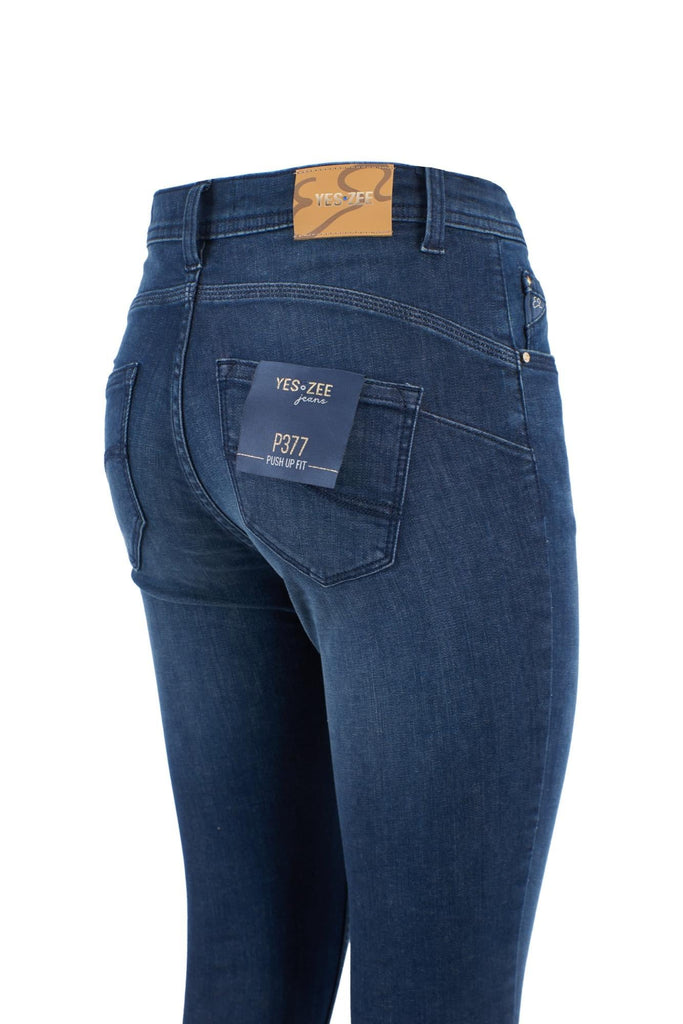 YES ZEE JEANS DONNA TIPO 5 TASCHE, PUSH UP