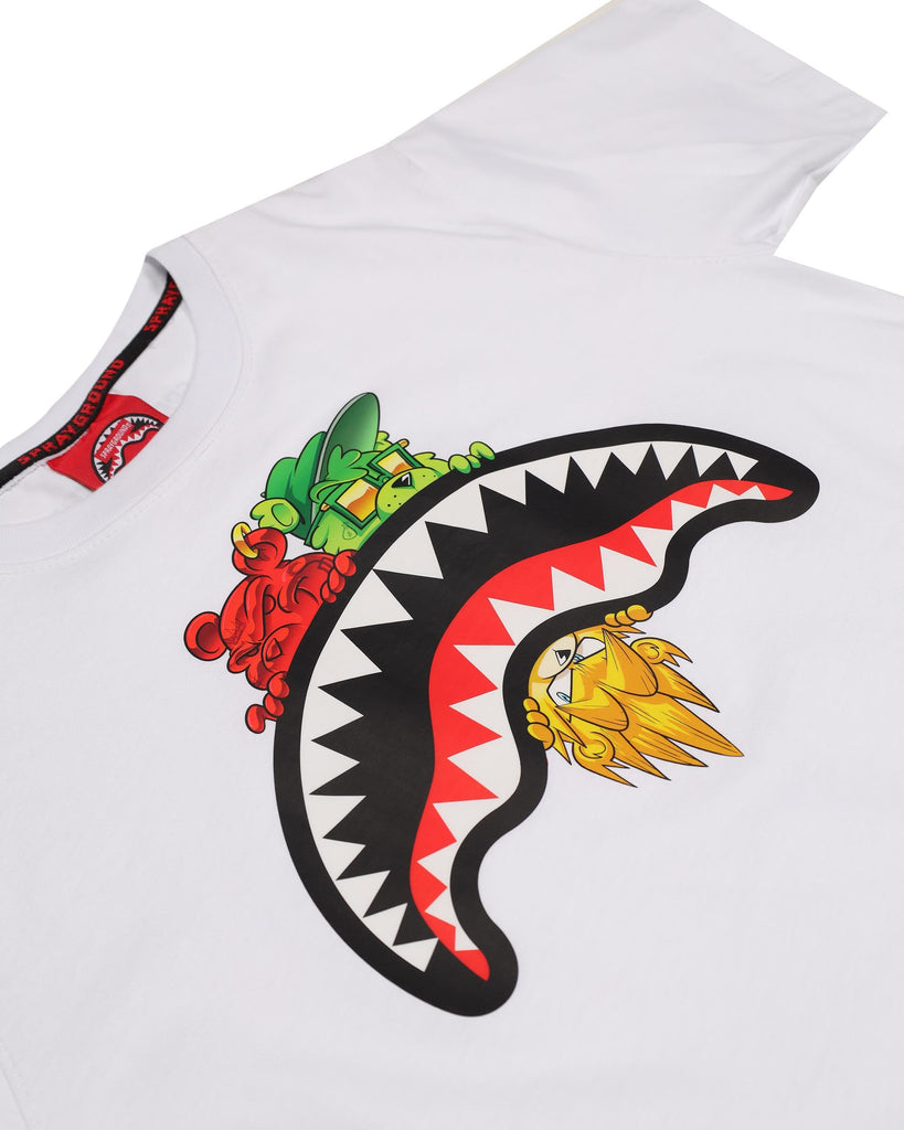 SPRAYGROUND SHARKS IN PARIS CHARACTERS SNEAKIN TSHIRT