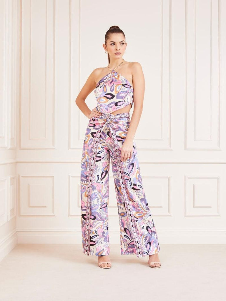 GUESS MARCIANO GYPSET SCARF PRINTED TOP