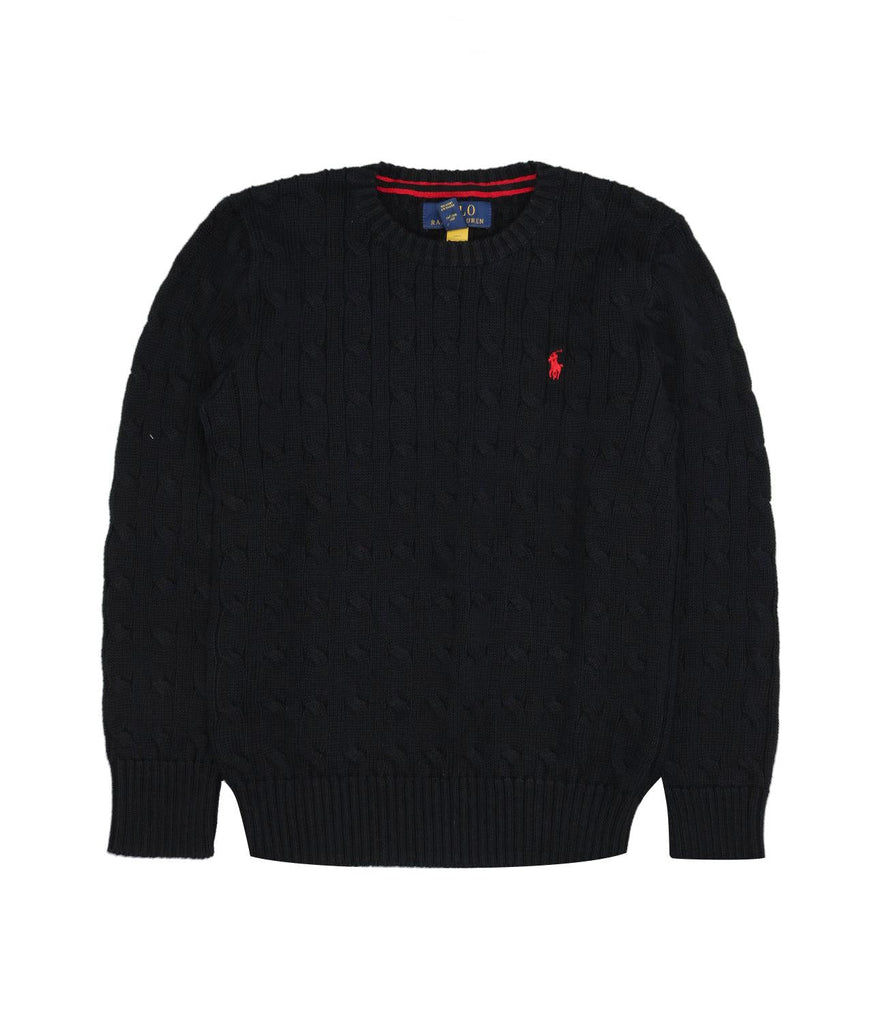 RALPH LAUREN LS CABLE CN-TOPS-SWEATER