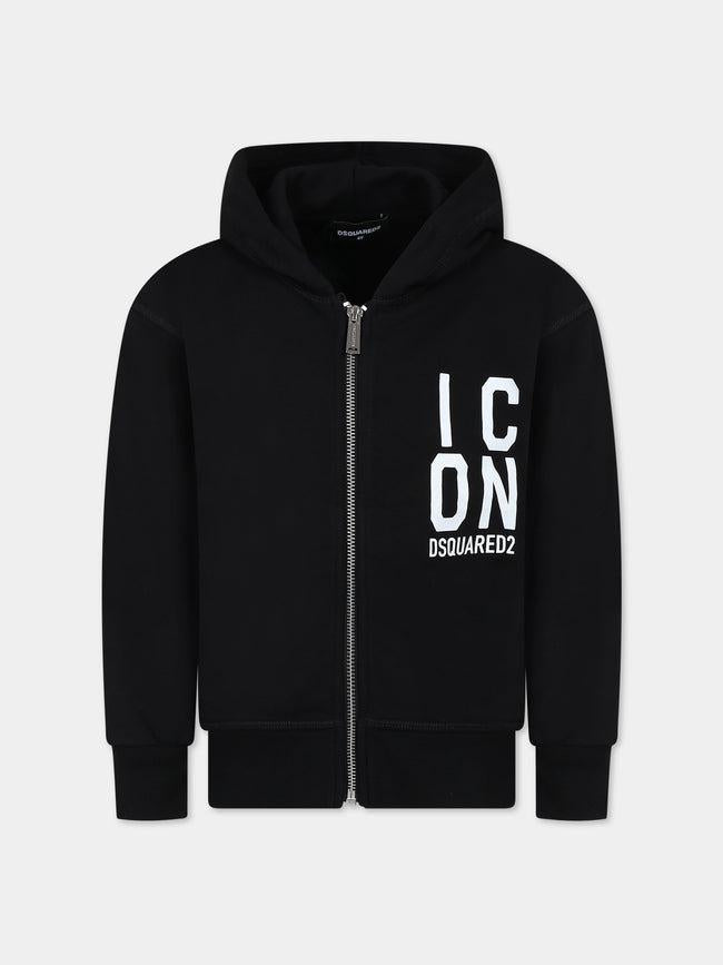 DSQUARED2 JUNIOR D2S765U SLOUCH FIT-ICON FELPA