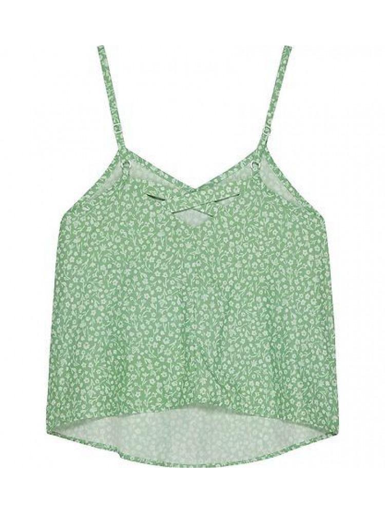CALVIN KLEIN JEANS FLOWER AOP STRAP TOP