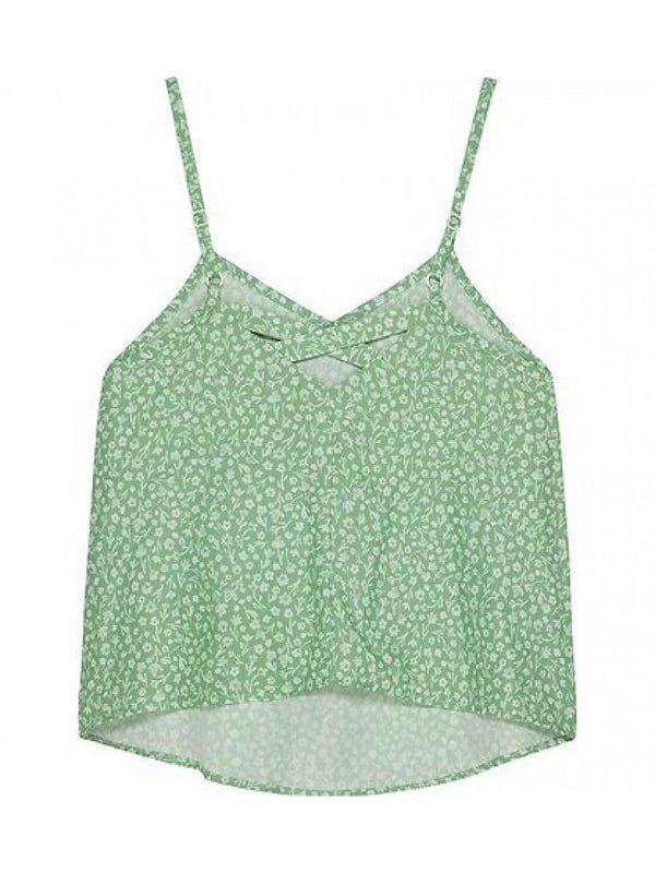 CALVIN KLEIN JEANS FLOWER AOP STRAP TOP