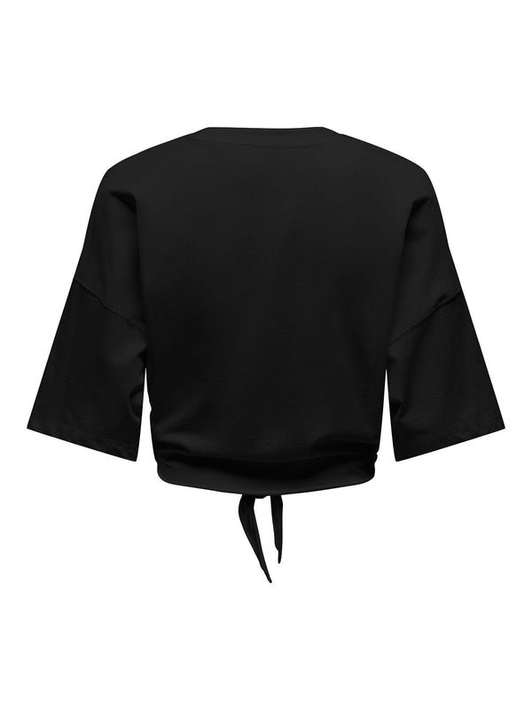 ONLY ONLSERENA LIFE S/S O-NECK KNOT TOP XTJRS