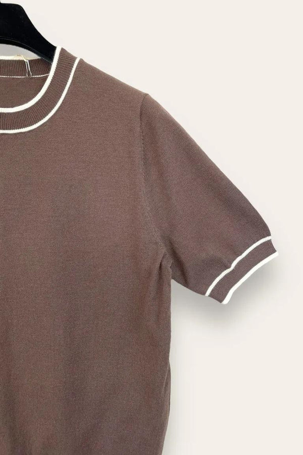 LOVEme Maglia manica corta con profilo bicolore