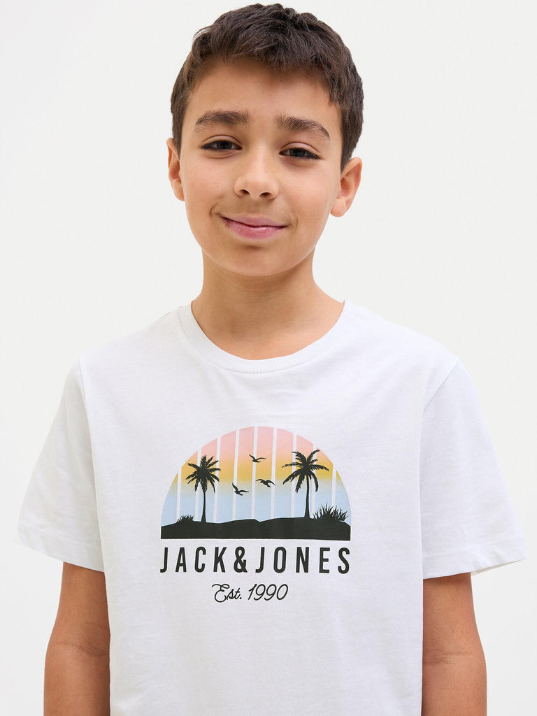 JACK JONES KIDS JJPALM TEE SS CREW NECK JNR
