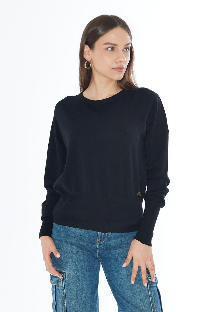 YES ZEE MAGLIA DONNA CON POLSI E FONDO ALTO