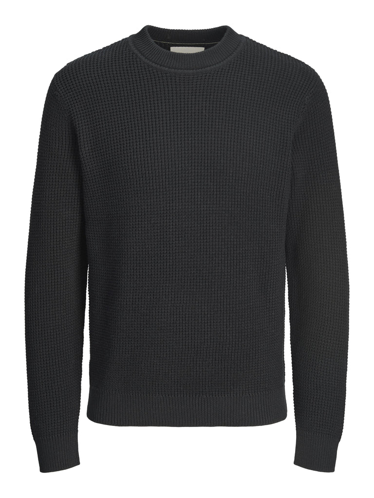 JACK AND JONES JPRCCVIGGO WAFFLE KNIT CREW NECK