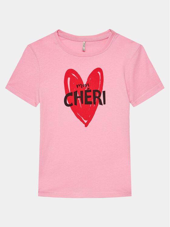 ONLY KIDS KOGLOOVI REG S/S VALENTINE TOP BOX JRS