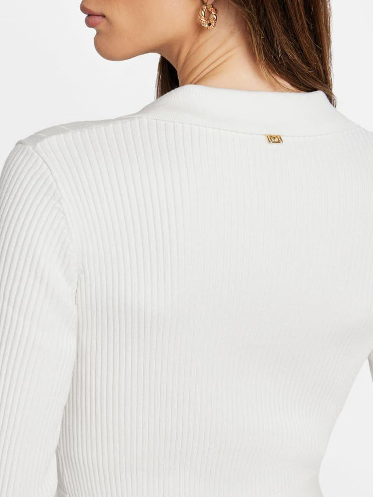 GUESS MARCIANO AGATHE POLO LS DRESS SWTR