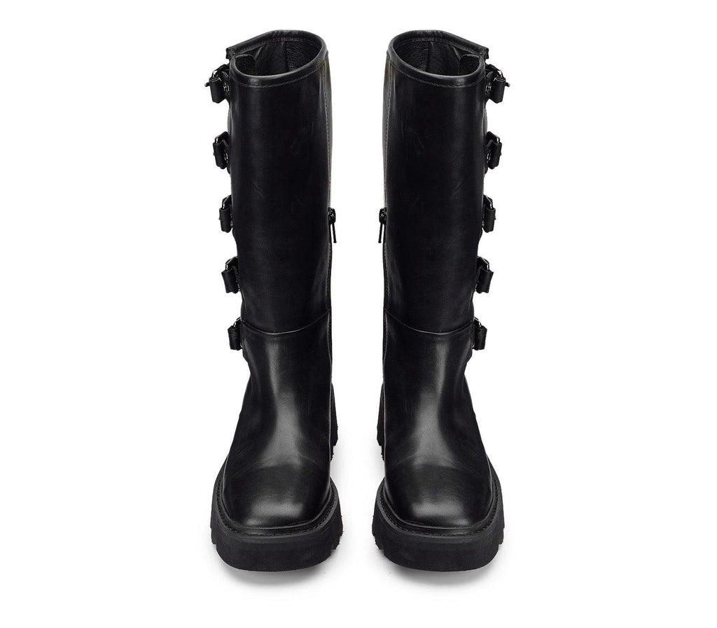 CULT SKIN 3984 BOOT W LEATHER BLACK