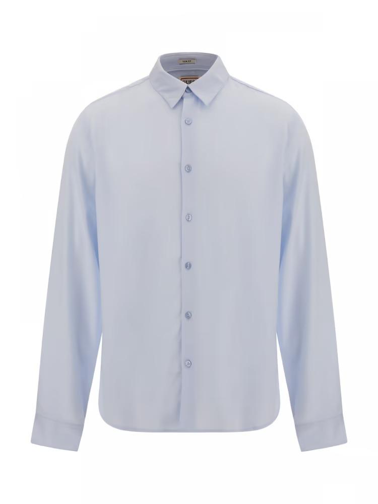 GUESS LS ECO RAYON SOLID SHIRT