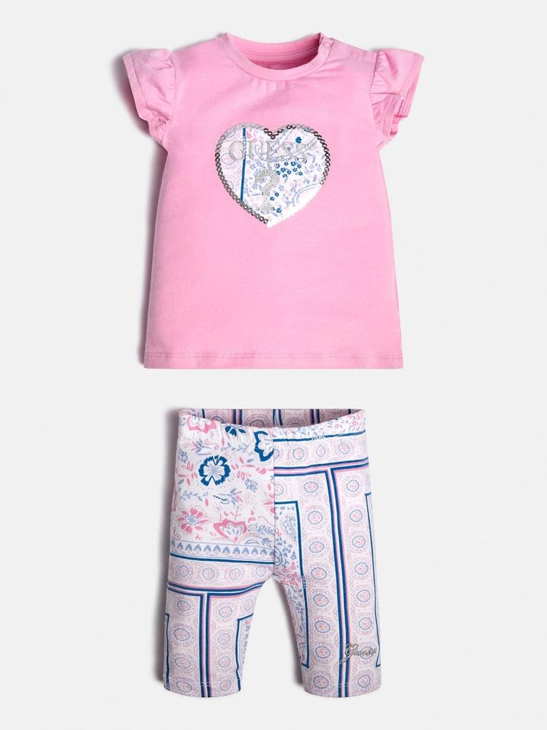 GUESS SET SS T-SHIRT + LEGGINGS