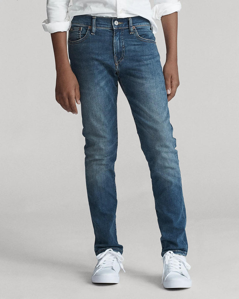 RALPH LAUREN ELDRIDGE SKN-BOTTOMS-DENIM