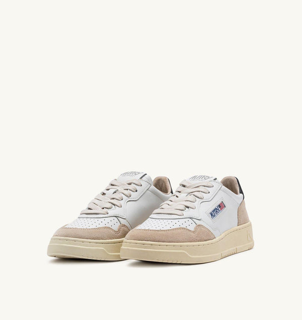 AUTRY MEDALIST LOW MAN LEAT/SUEDE