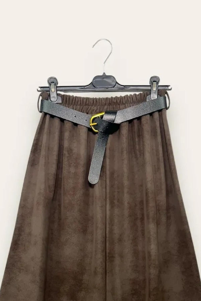 LOVEme Gonna midi in ecopelle cerata