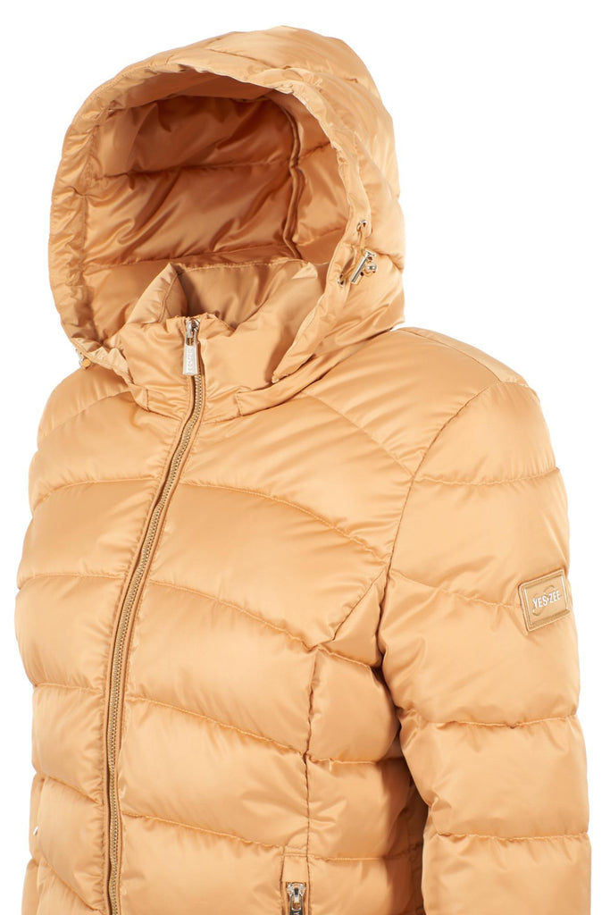 YES ZEE GIUBBINO DONNA TRAPUNTATO CON CAPPUCCIO