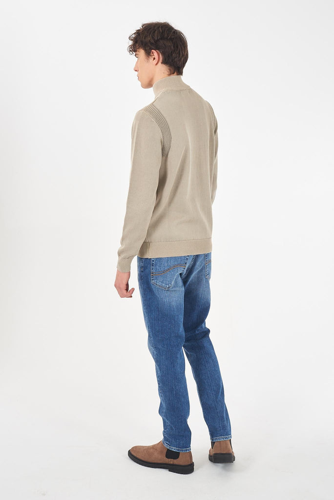 YES ZEE MAGLIA UOMO LUPETTO CON MEZZA ZIP